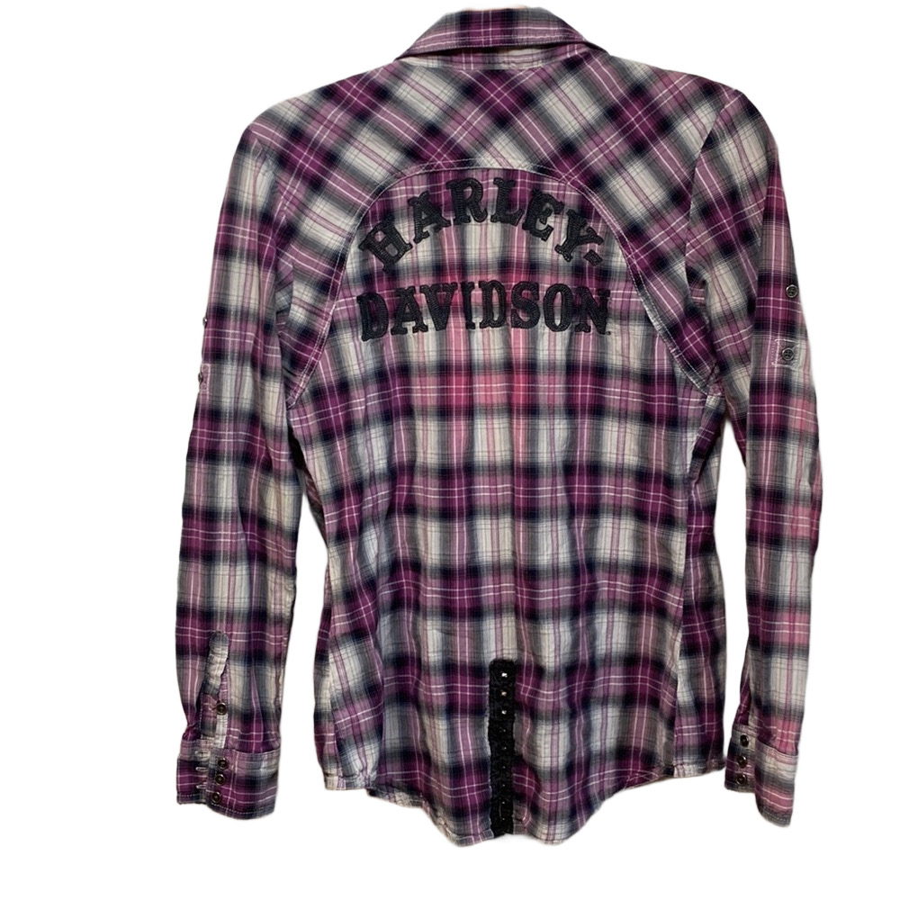 Harley Davidson plaid shirt medium